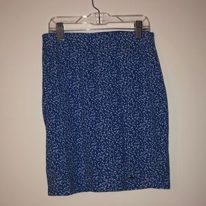 Blue floral Hollister mini skirt